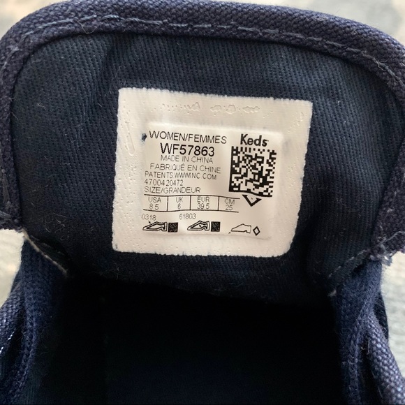 Keds Coursa Metalic Navy Blue sneakers (8.5) - Picture 7 of 8